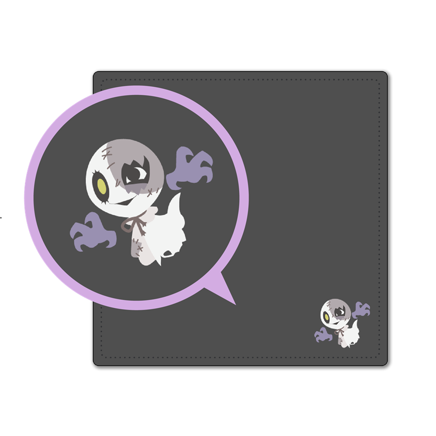 オバケイドロ! ワンポイント刺繍タオルハンカチ(全4種)