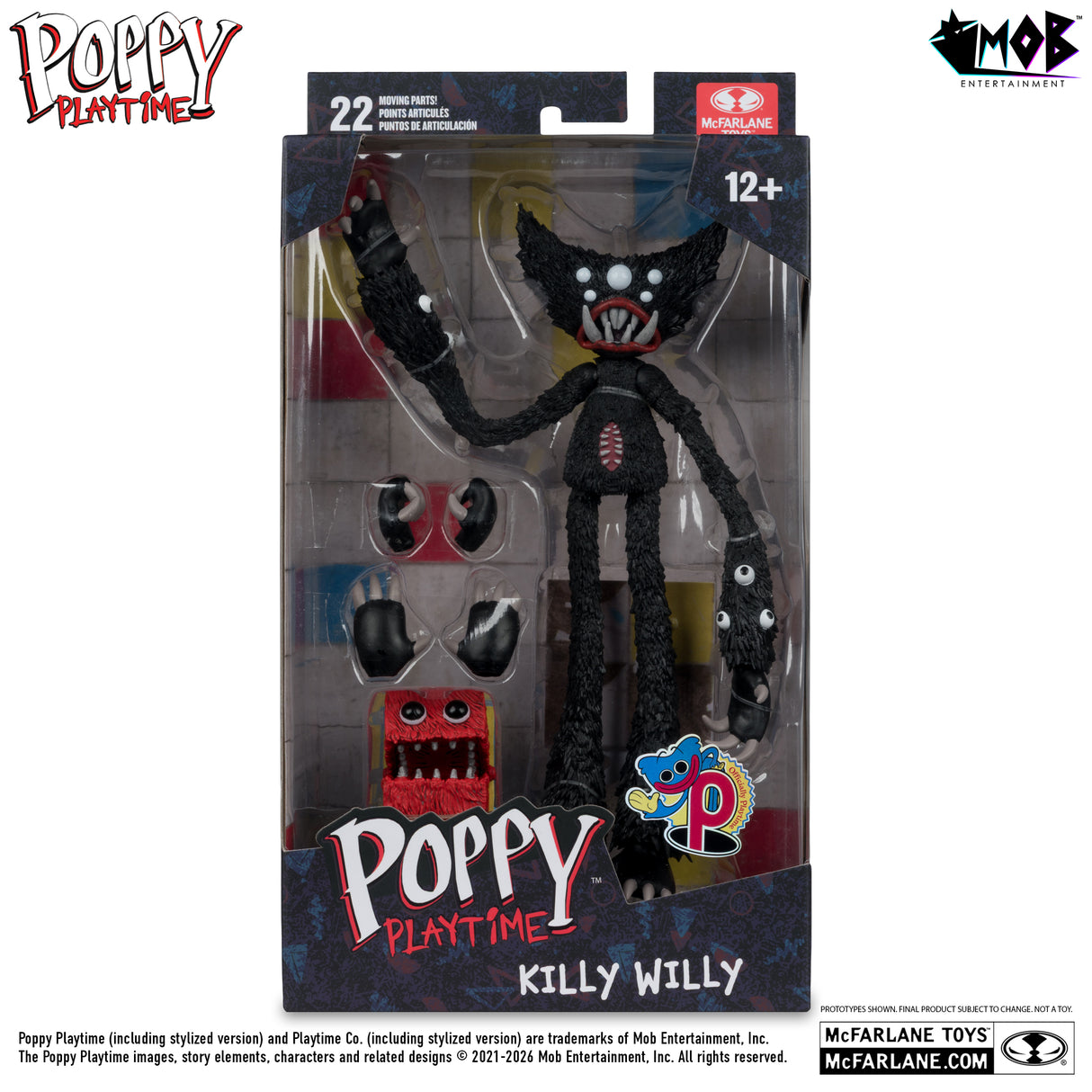 【予約商品】Poppy Playtime 7インチ アクションフィギュア シリーズ1 キリーウィリー