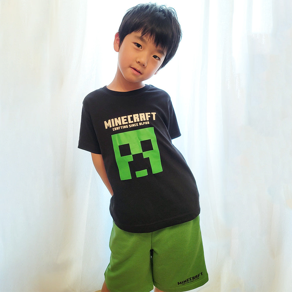 マインクラフト クリーパー天竺・裏毛上下セット