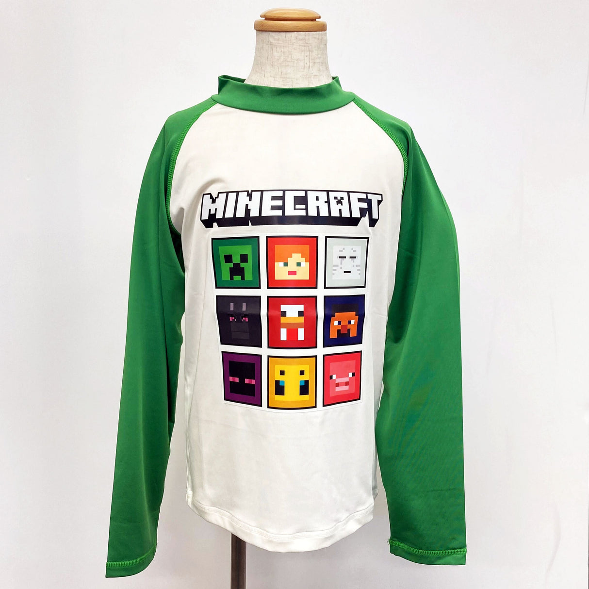 マインクラフト ピクセル柄ラッシュガード