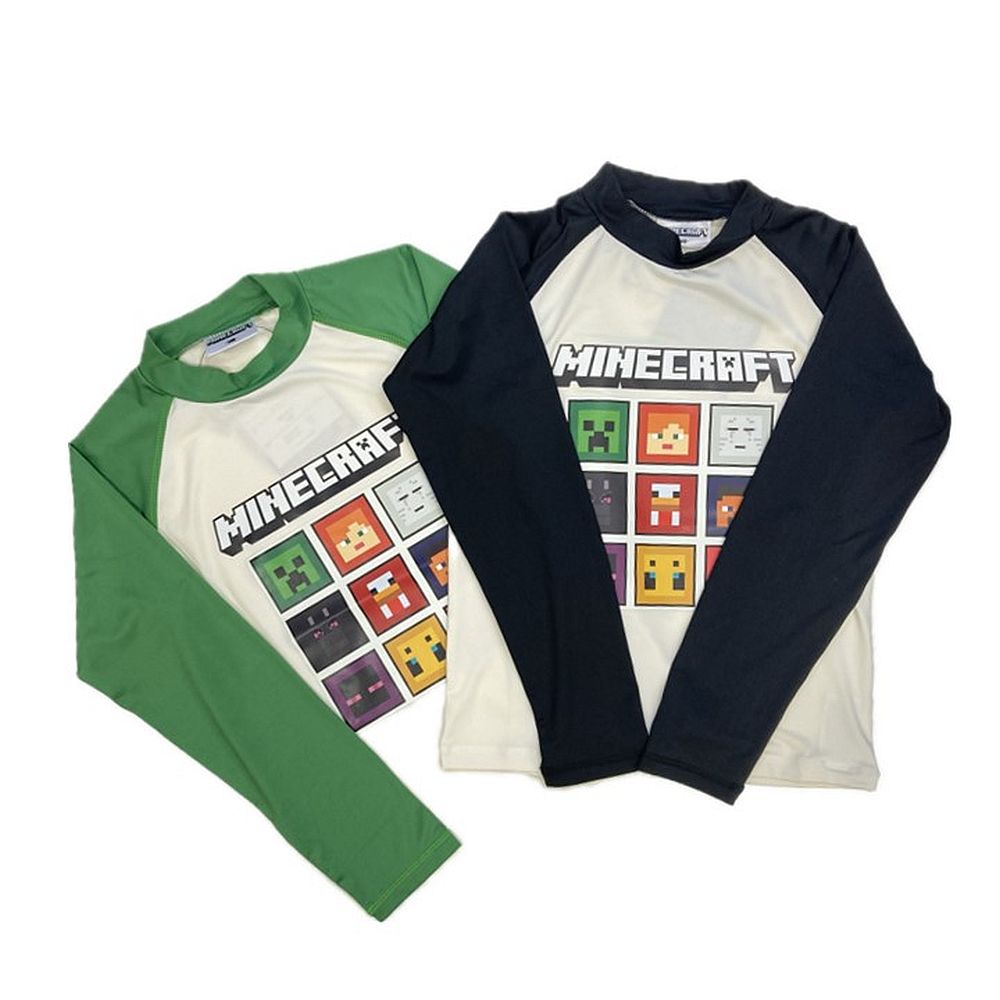 マインクラフト ピクセル柄ラッシュガード