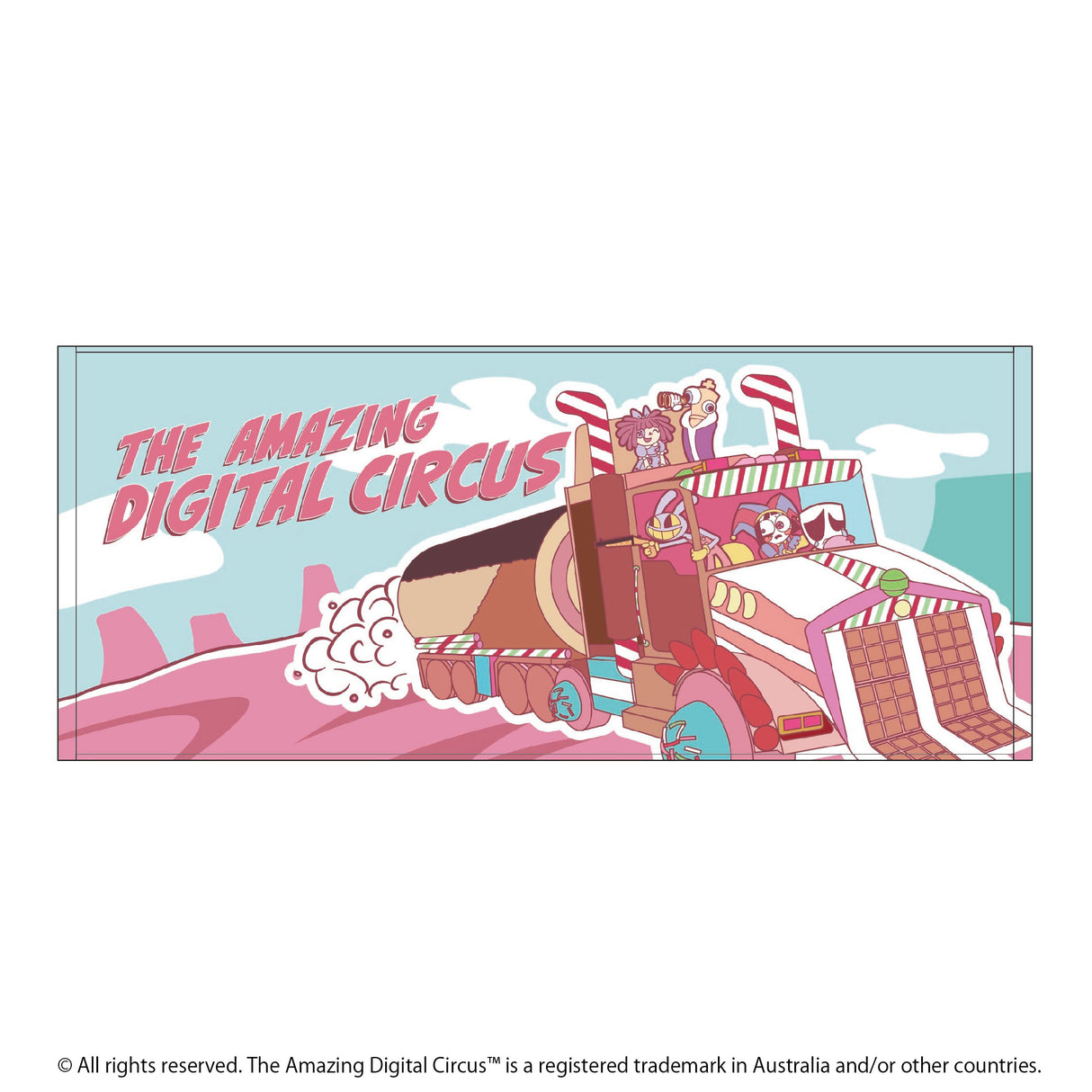 アメイジングデジタルサーカスフェイスタオル(カーチェイス)