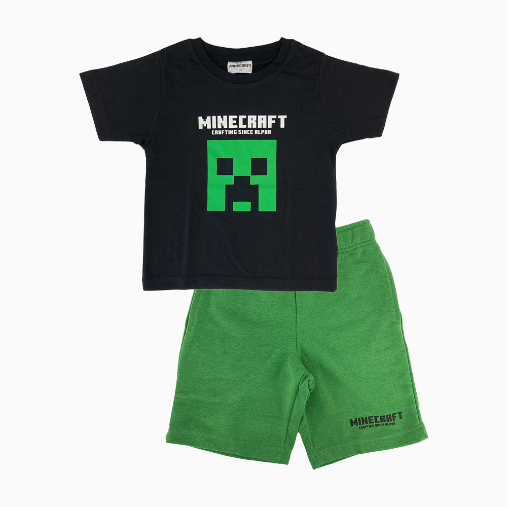 マインクラフト クリーパー天竺・裏毛上下セット