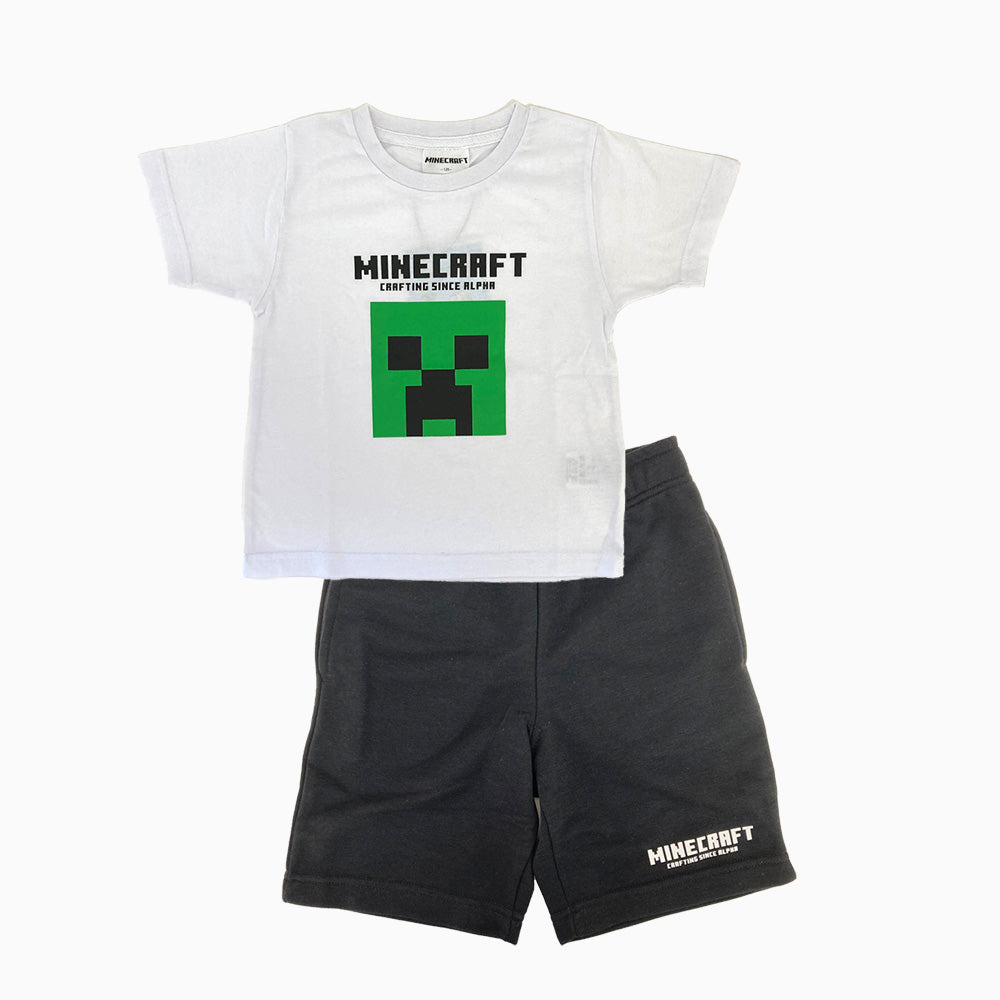 マインクラフト クリーパー天竺・裏毛上下セット