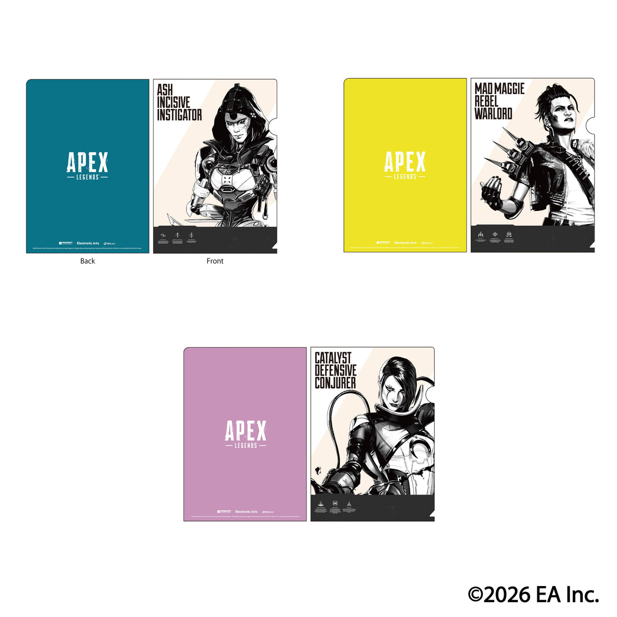 【予約商品】Apex Legends レジェンズ クリアファイル3枚セット Vol.1 H