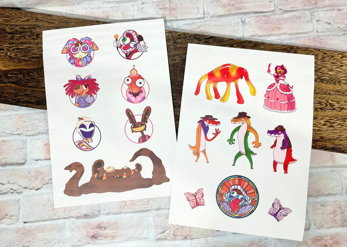 アメイジングデジタルサーカス ステッカー(2枚入り)vol.2