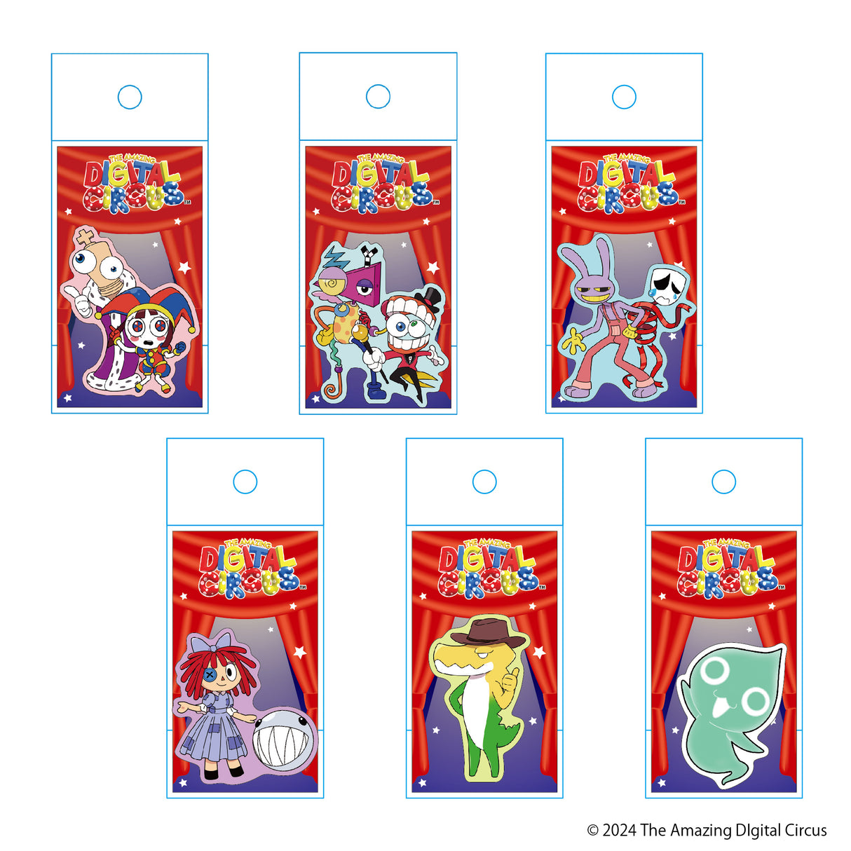 アメイジングデジタルサーカス ミニステッカー(6種)