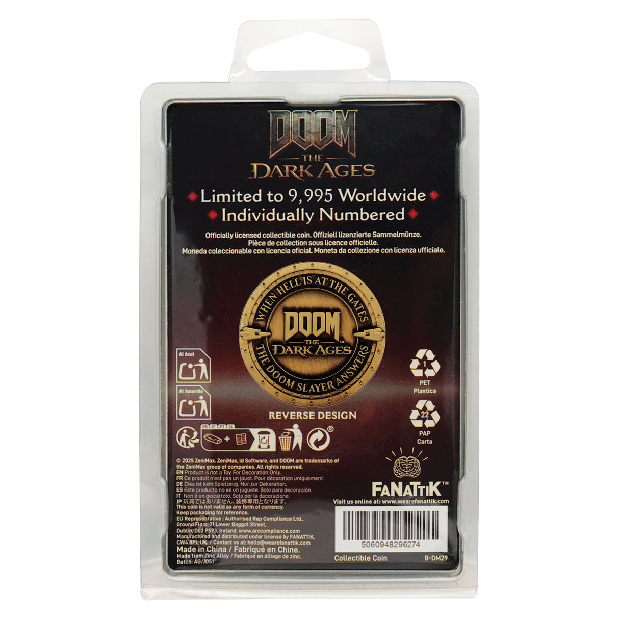 【予約商品】DOOM The Dark Ages コイン(シリアルナンバー入り)