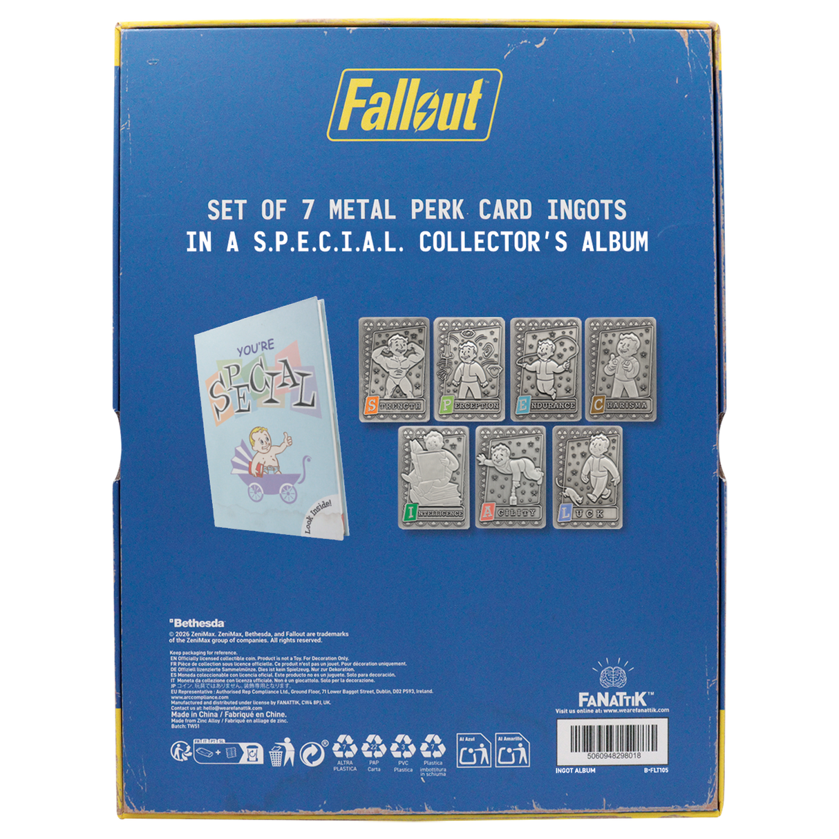 【予約商品】Fallout S.P.E.C.I.A.L. パークカード インゴット コレクターズアルバム