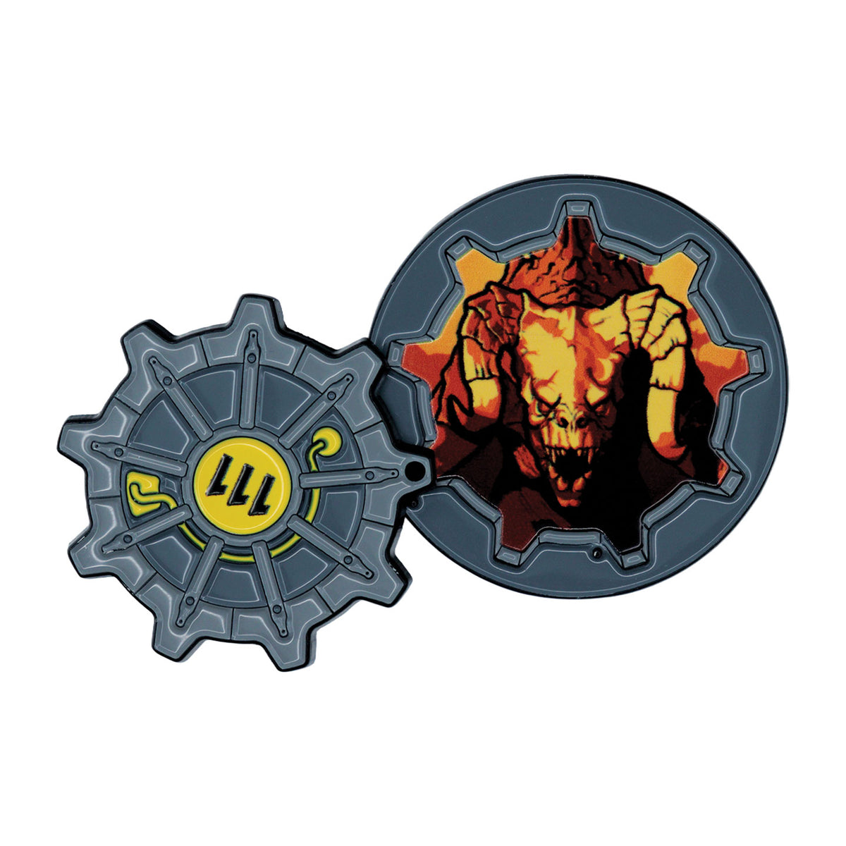 【予約商品】Fallout Vault 111 ヒンジ式扉ピンバッジ(シリアルナンバー入り)