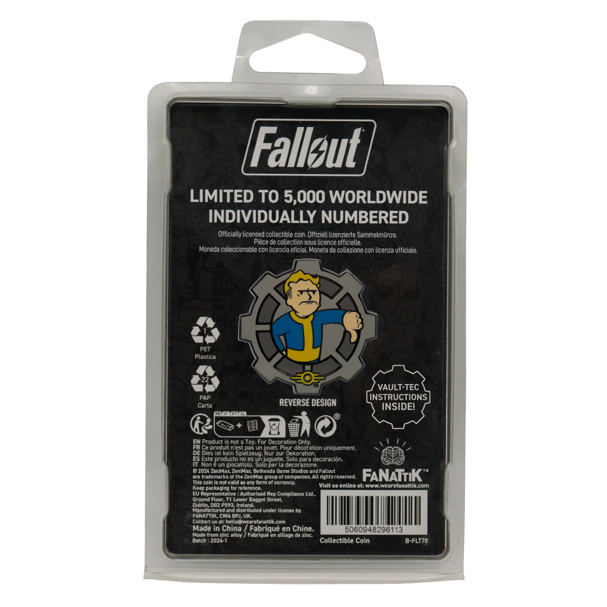 Fallout ボルトボーイ コイン (シリアルナンバー入り)