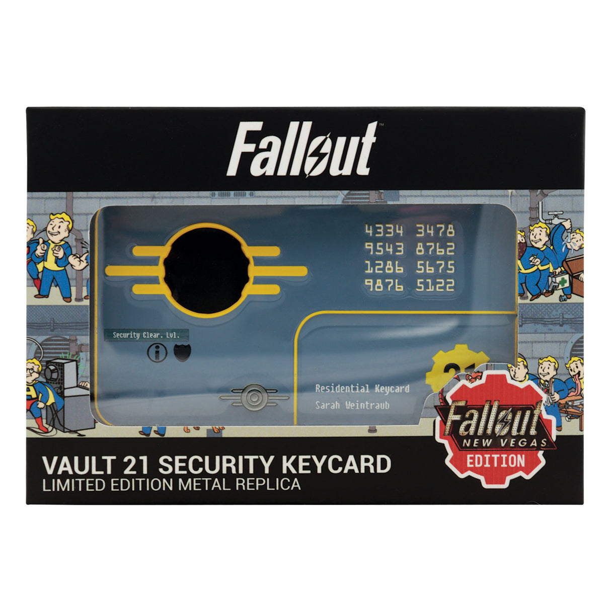 【予約商品】Fallout セキュリティキーカード Vault 21 レプリカ(シリアルナンバー入り)