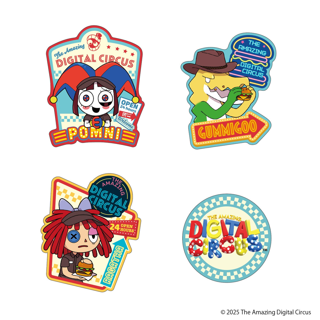 アメイジングデジタルサーカス ダイカットステッカー C/D(Episode4)