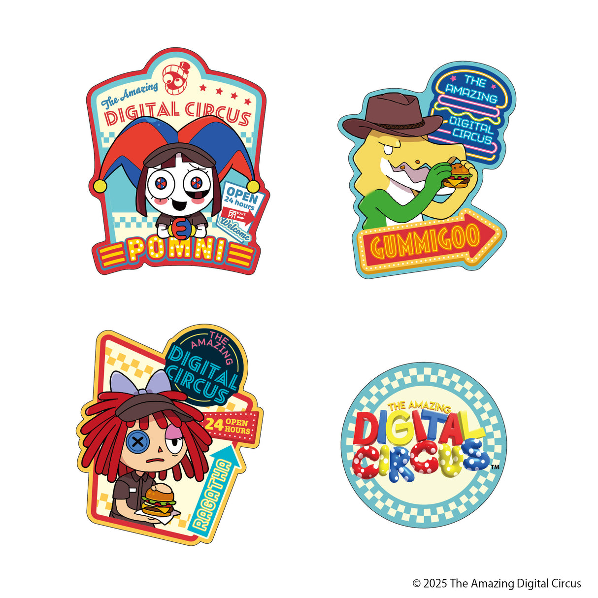 アメイジングデジタルサーカス ダイカットステッカー C/D(Episode4)