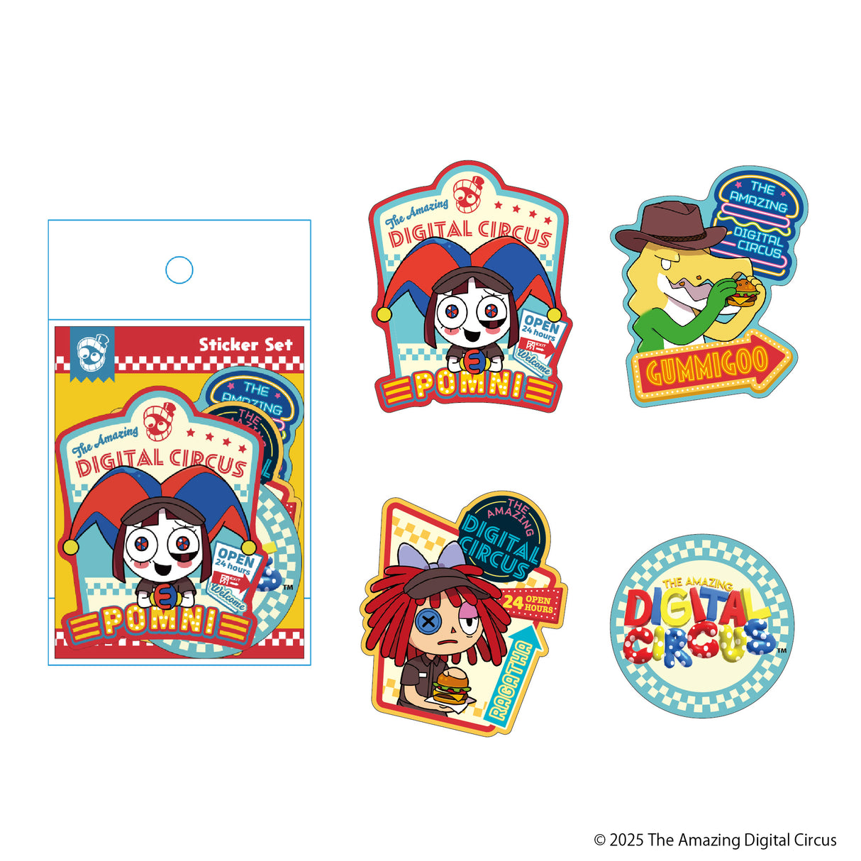 アメイジングデジタルサーカス ダイカットステッカー C/D(Episode4)