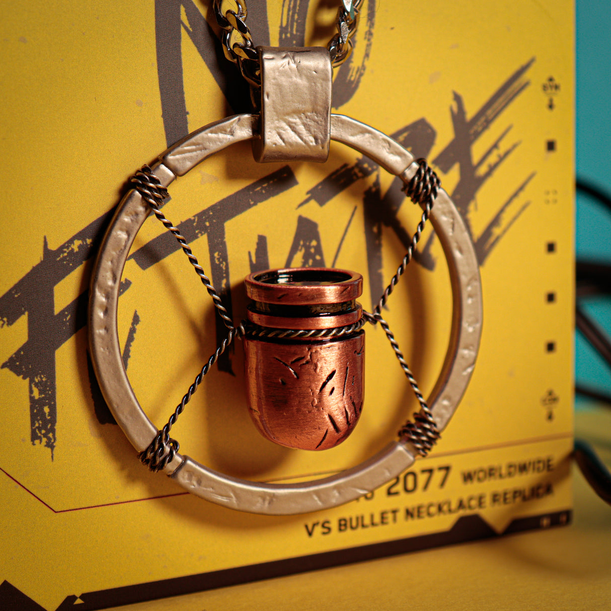 サイバーパンク2077 Vの弾丸ネックレス(シリアルナンバー入り)