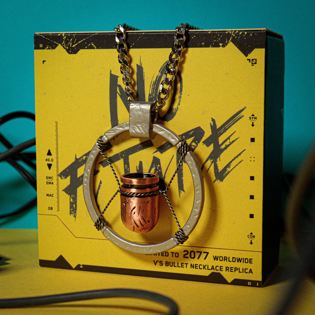 サイバーパンク2077 Vの弾丸ネックレス(シリアルナンバー入り)