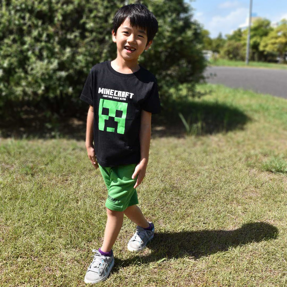 マインクラフト クリーパー天竺・裏毛上下セット