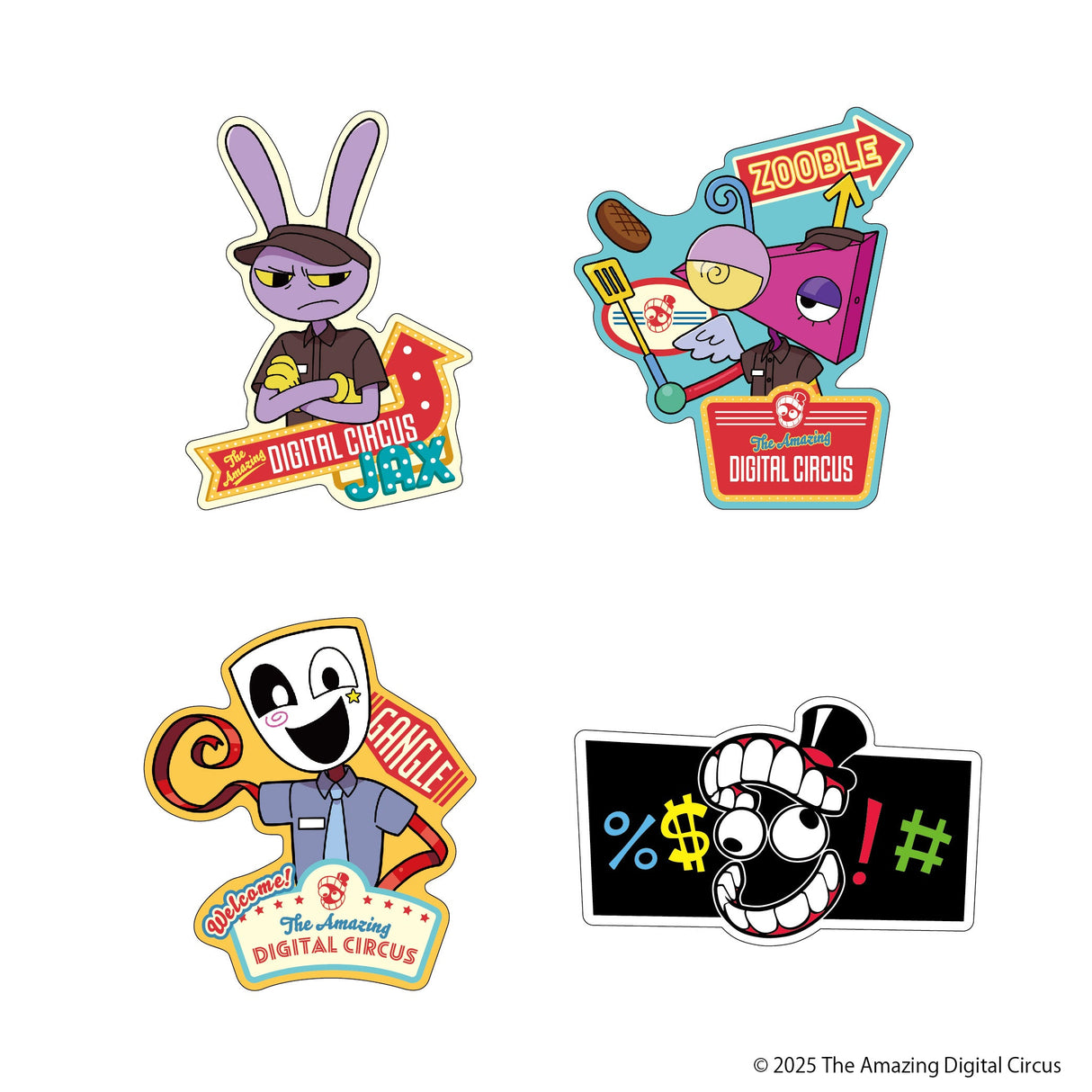 アメイジングデジタルサーカス ダイカットステッカー C/D(Episode4)