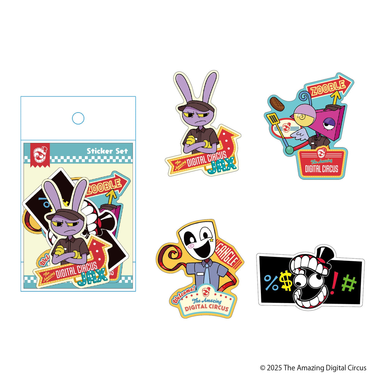 アメイジングデジタルサーカス ダイカットステッカー C/D(Episode4)