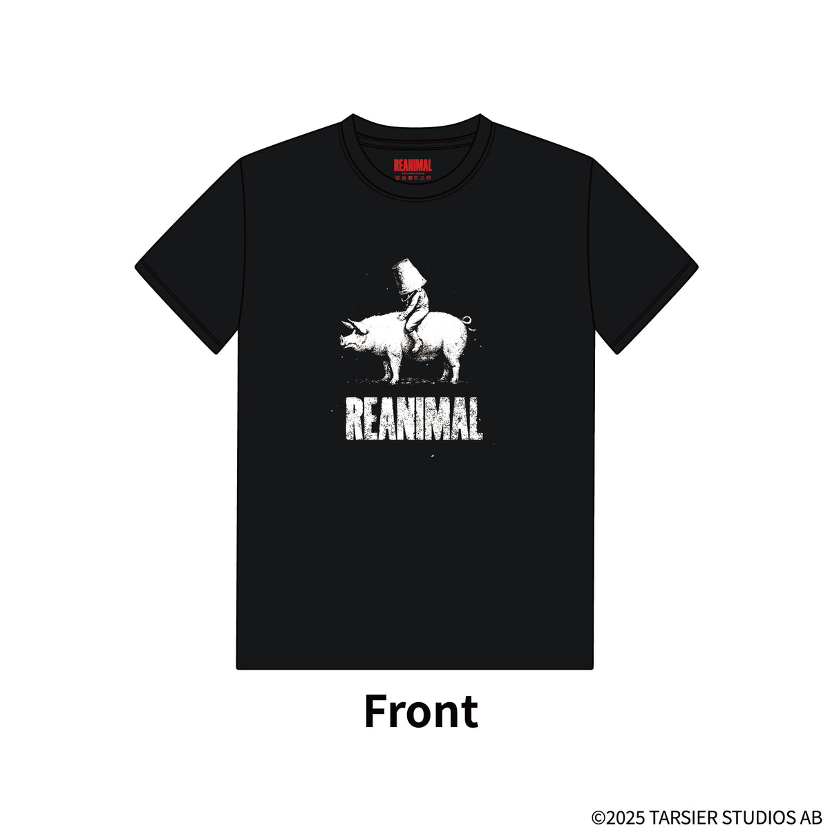 REANIMAL Bucket & The Pig Tシャツ(ブラック)