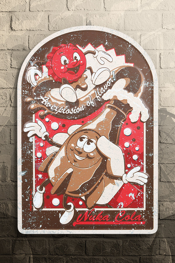Fallout ヌカ・コーラ ヴィンテージ メタルサイン