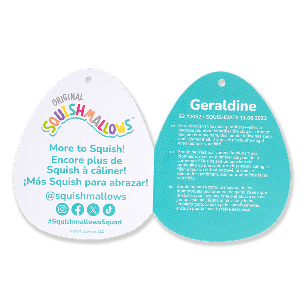 Squishmallows3.5インチぬいぐるみキーホルダー (Geraldine/ジェラルディン)
