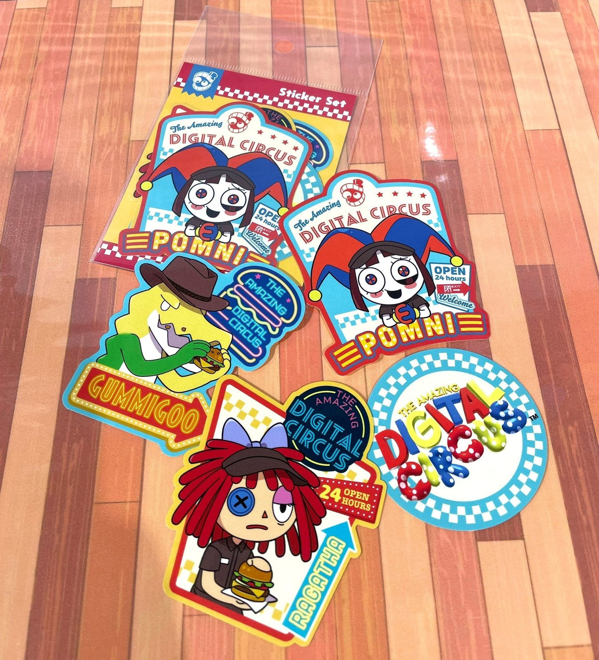 アメイジングデジタルサーカス ダイカットステッカー C/D(Episode4)