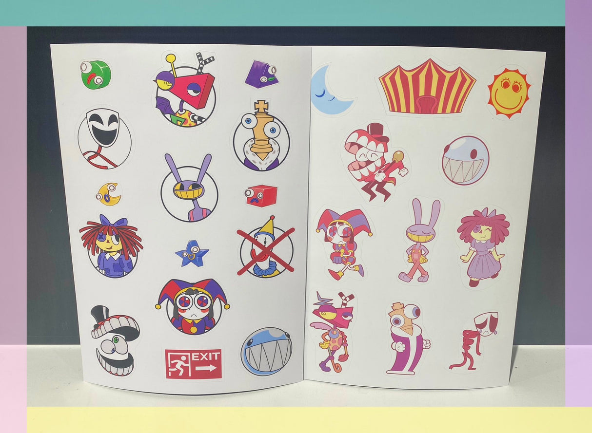 アメイジングデジタルサーカス ステッカー(2枚入り)