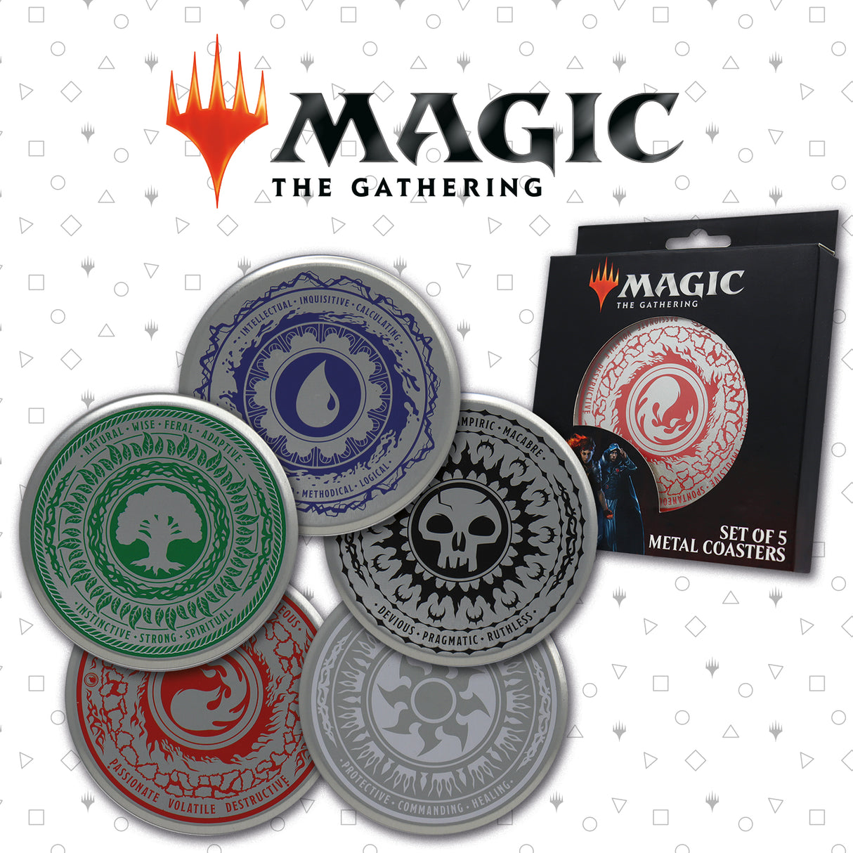 【予約商品】Magic: The Gathering メタルコースター 5枚セット