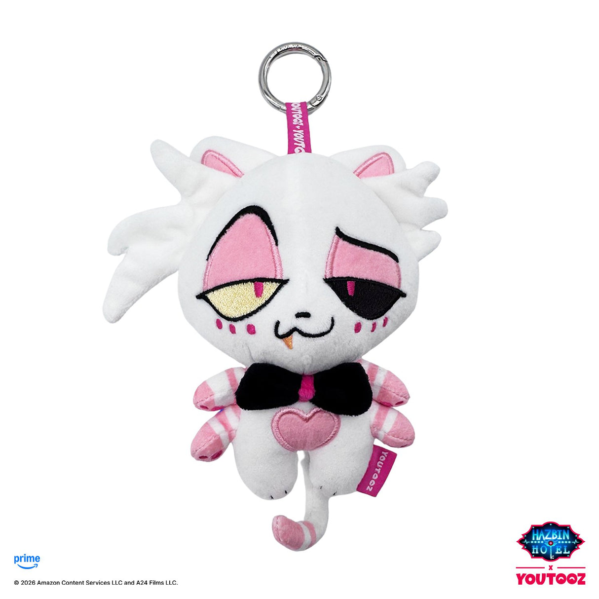 【予約商品】Youtooz Hazbin Hotel ぬいぐるみキーホルダー(キティー エンジェル・ダスト)