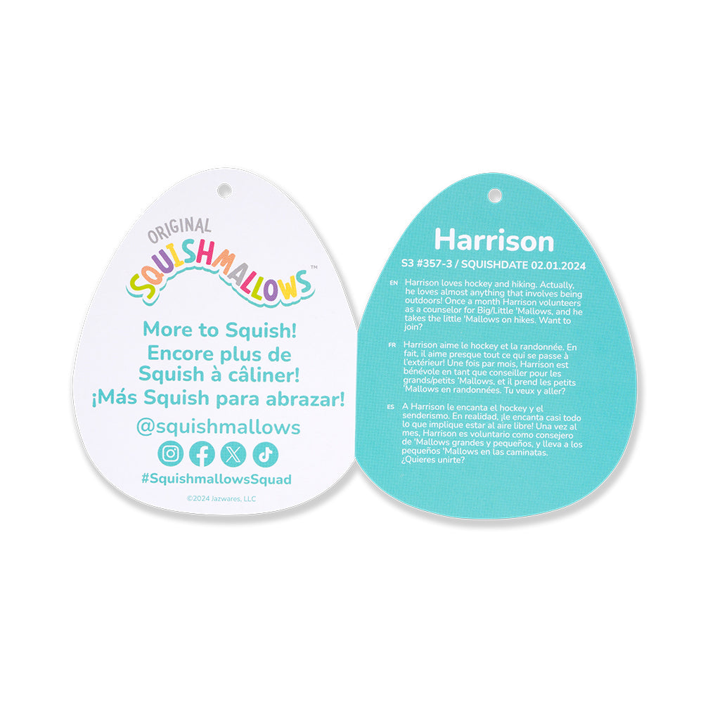 Squishmallows3.5インチぬいぐるみキーホルダー (Harrison /ハリソン)