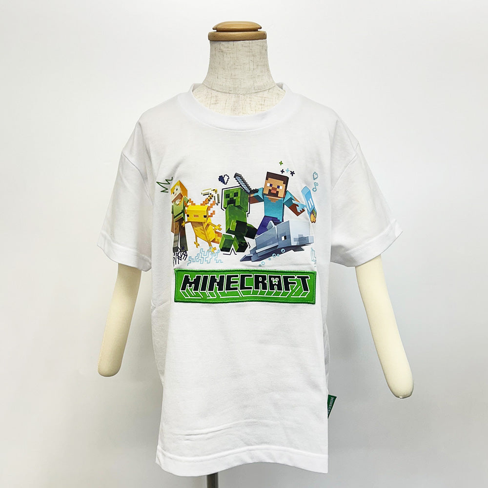 マインクラフト マイクラ天竺アップリケTシャツ