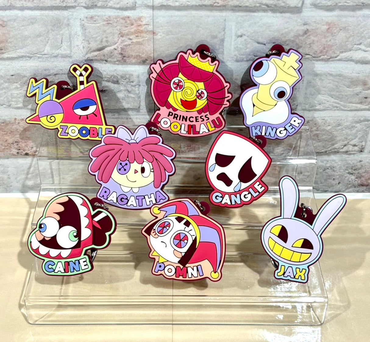 アメイジングデジタルサーカス トレーディングラバーキーホルダー