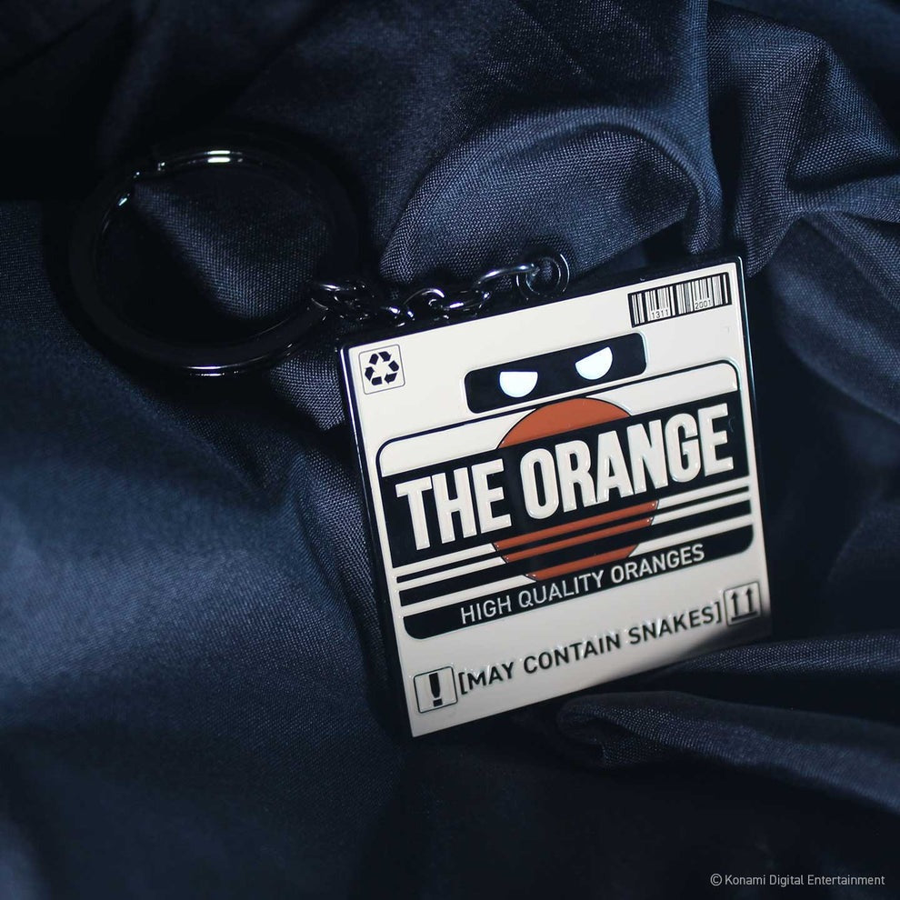 METAL GEAR SOLID 2 SONS OF LIBERTY オレンジのダンボール箱 キーホルダー(シリアルナンバー入り)