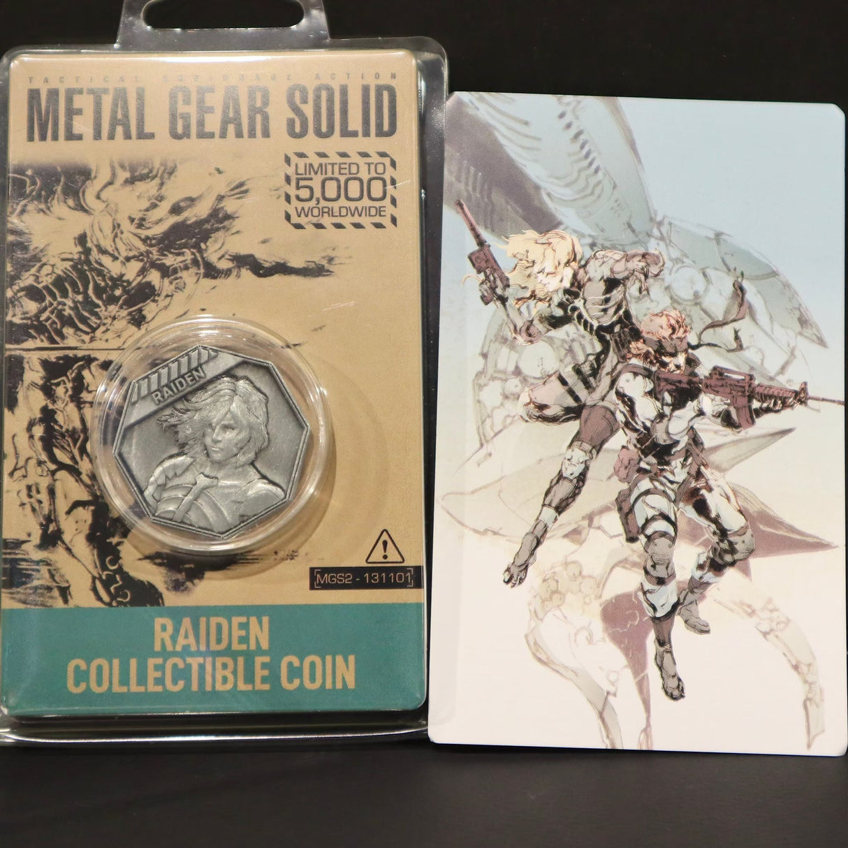 METAL GEAR SOLID 2 SONS OF LIBERTY 雷電 コイン(シリアルナンバー入り)