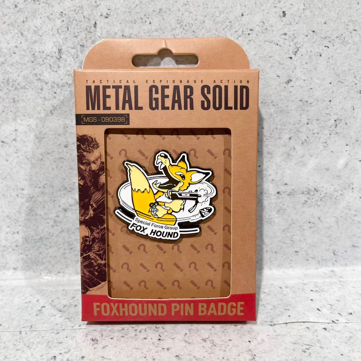 METAL GEAR SOLID フォックスハウンドピンバッジ(シリアルナンバー入り)