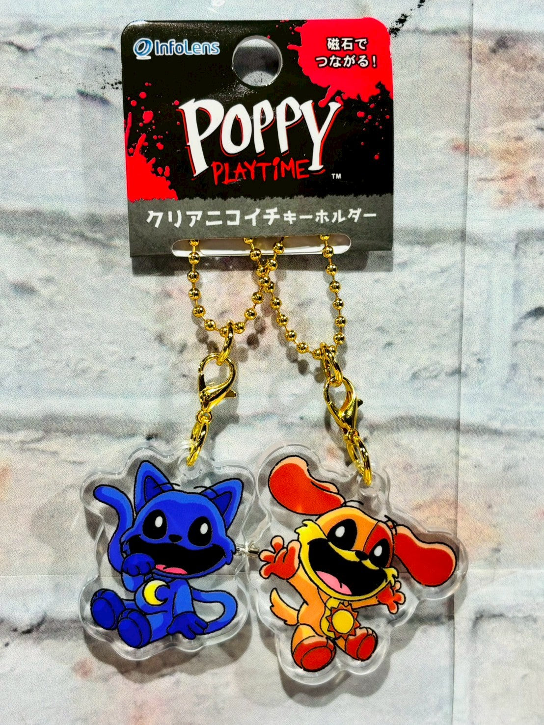 Poppy Playtime クリアニコイチキーホルダー