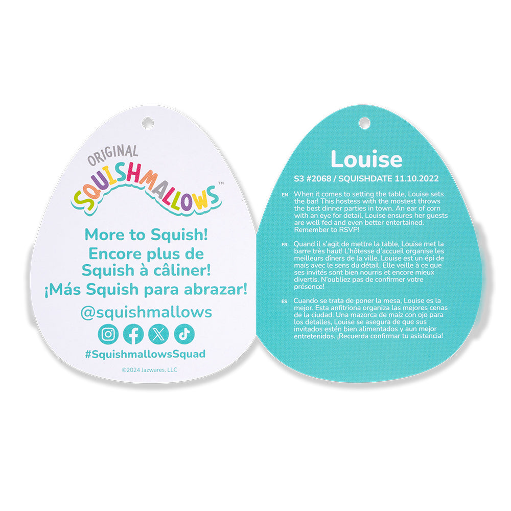 Squishmallows3.5インチぬいぐるみキーホルダー (Louise/ルイーズ)