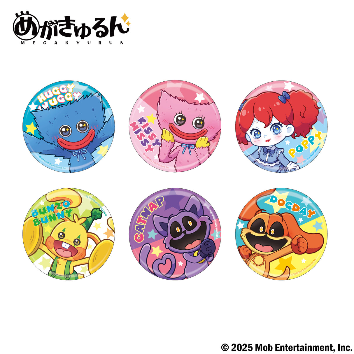 Poppy Playtime めがきゅるん トレーディング缶バッジ