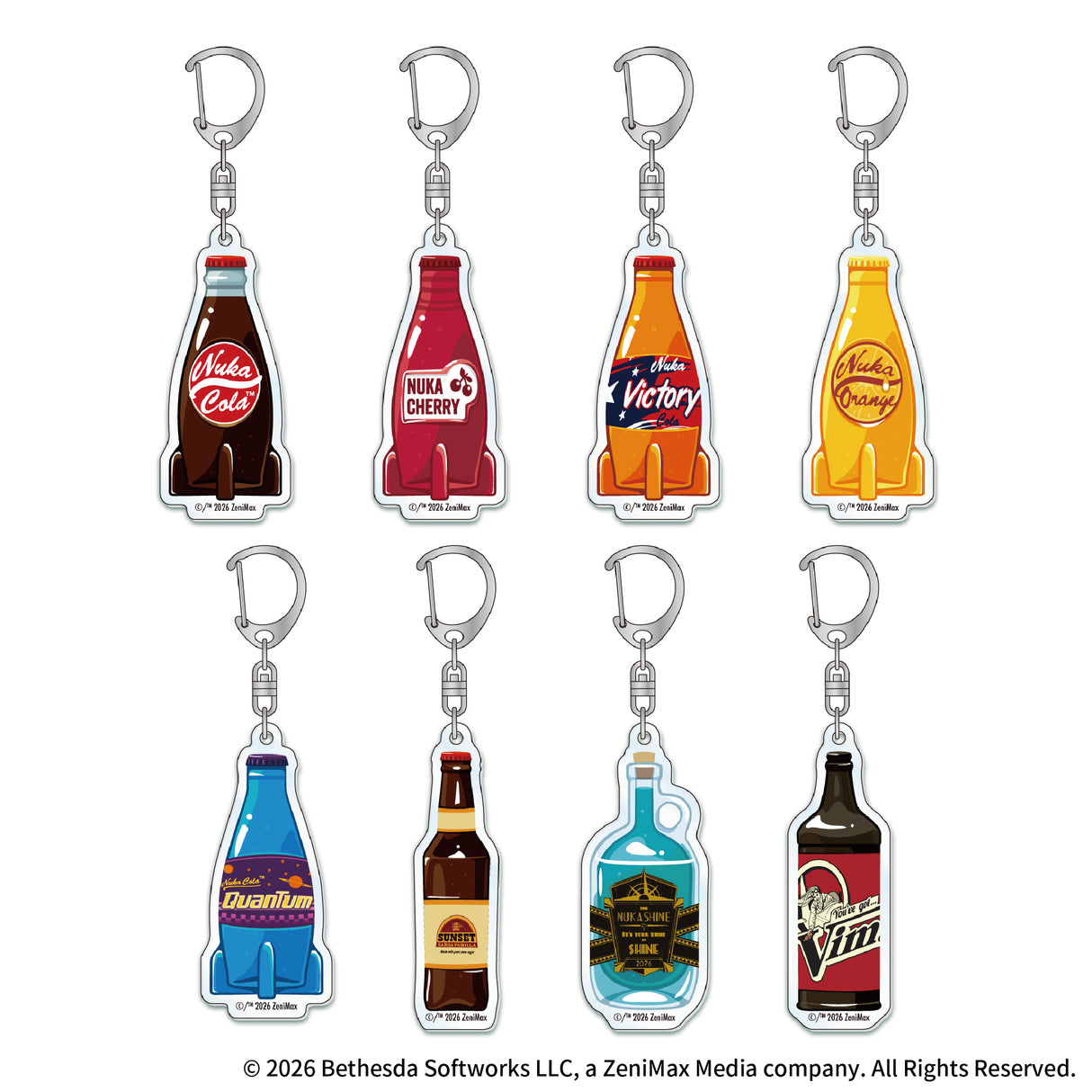 【予約商品】Fallout トレーディングアクリルキーホルダー(ボトル柄)