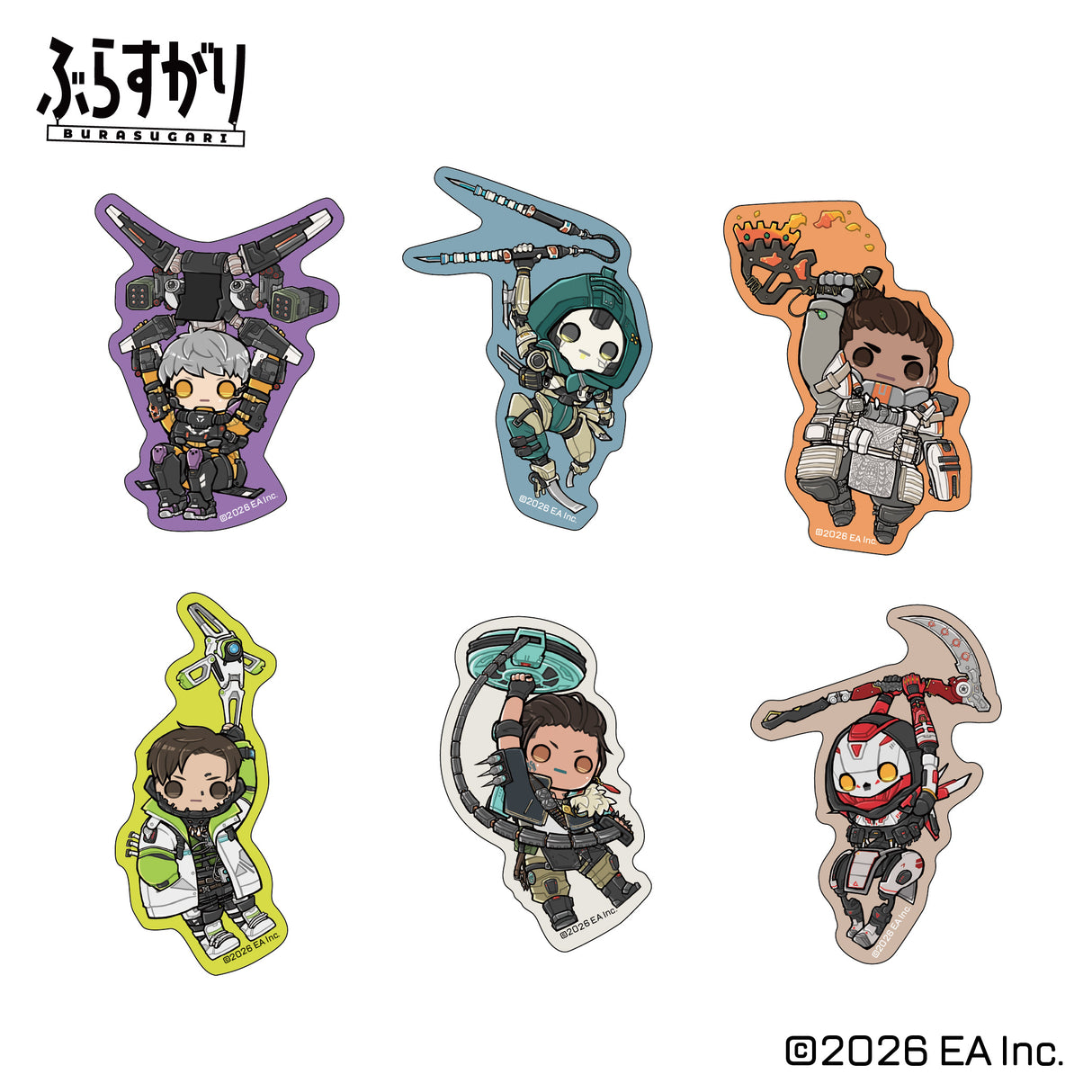 【予約商品】Apex Legends ぶらすがりダイカットステッカー(C/D)