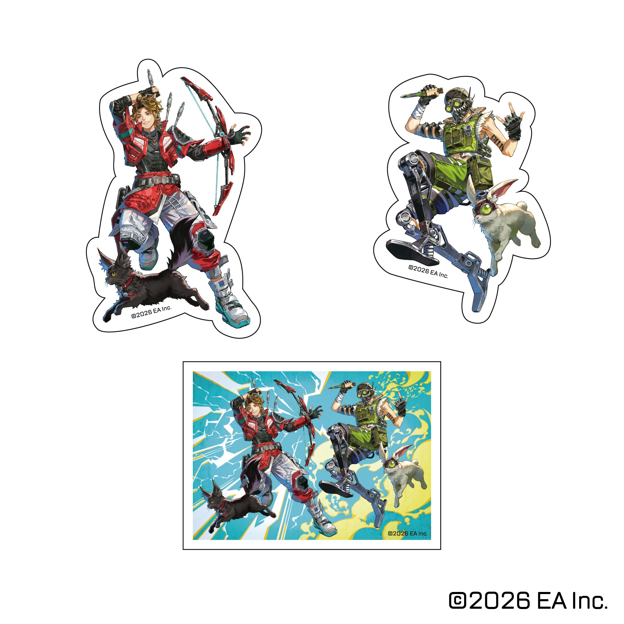 シンヘン　アクスタ＋トレカ＋ステッカー　３点セット 予約商品】Apex Legends Amigo&Amico ダイカットステッカー – インフォ