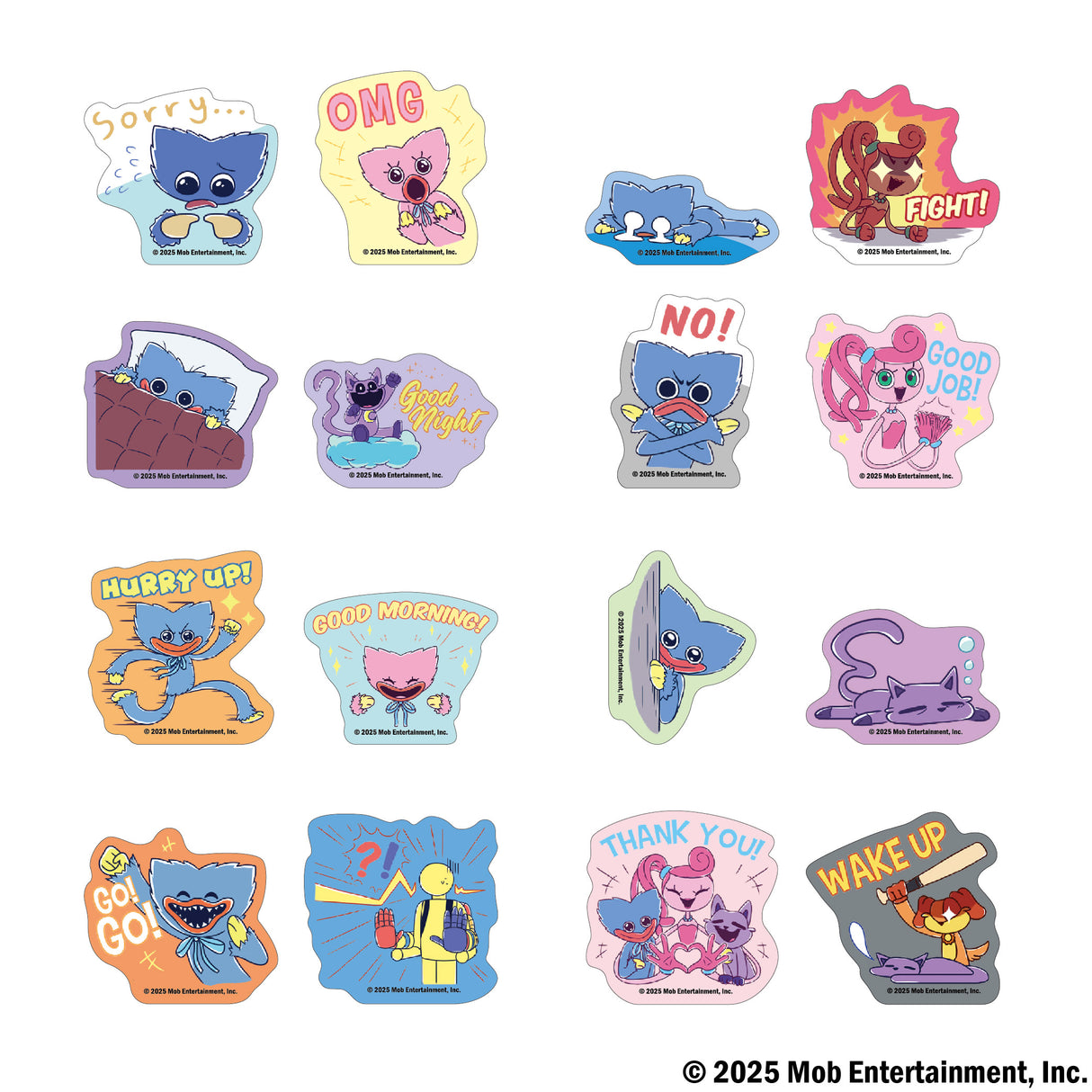 Poppy Playtime トレーディングダイカットステッカー(スタンプ柄)