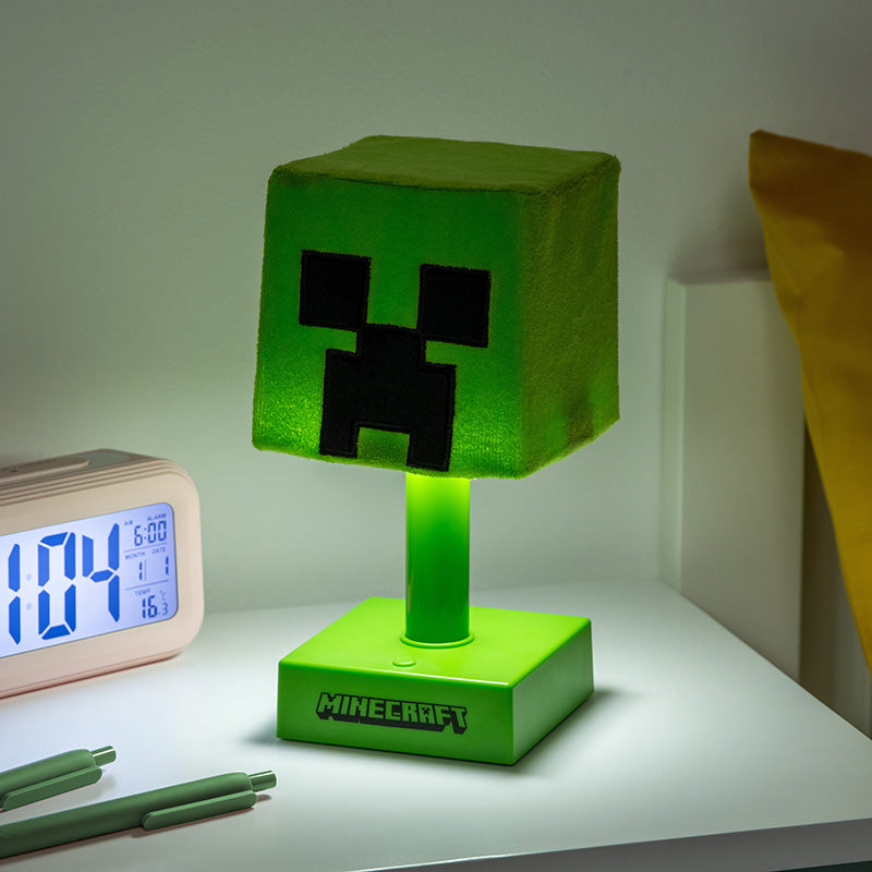 【予約商品】マインクラフト ふわふわスタンドライトミニ(クリーパー)