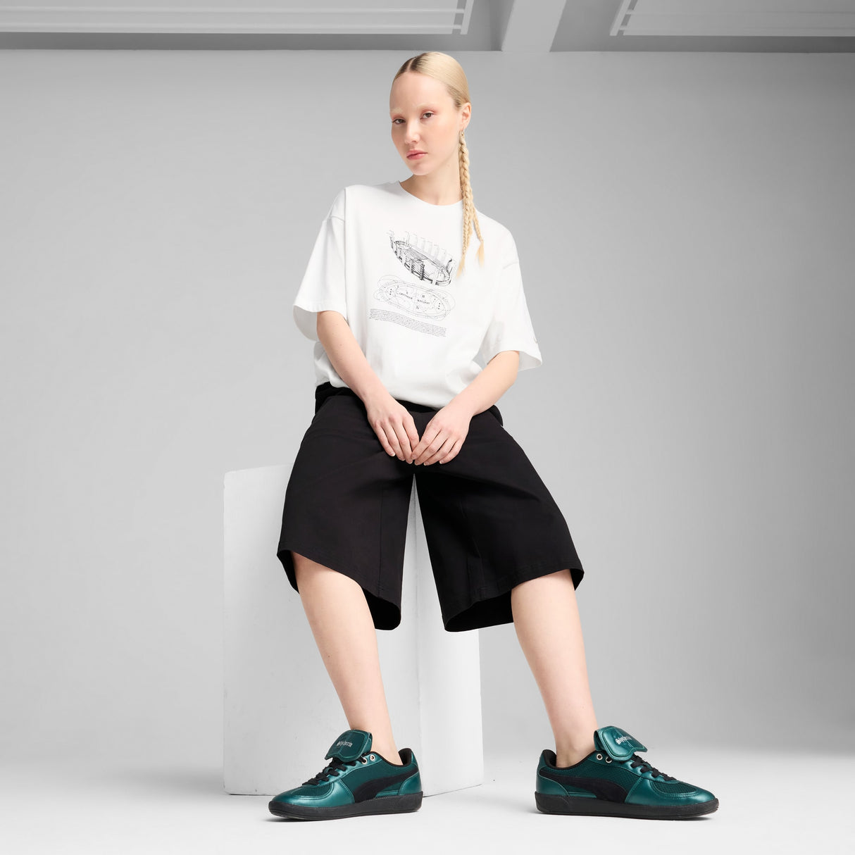 ユニセックス PUMA x ハリーポッター オーバーサイズ 半袖 Tシャツ PUMA White