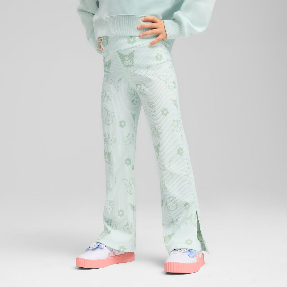 ガールズ PUMA x ハローキティ アンド フレンズ リブ フレア レギンス Peaceful Blue