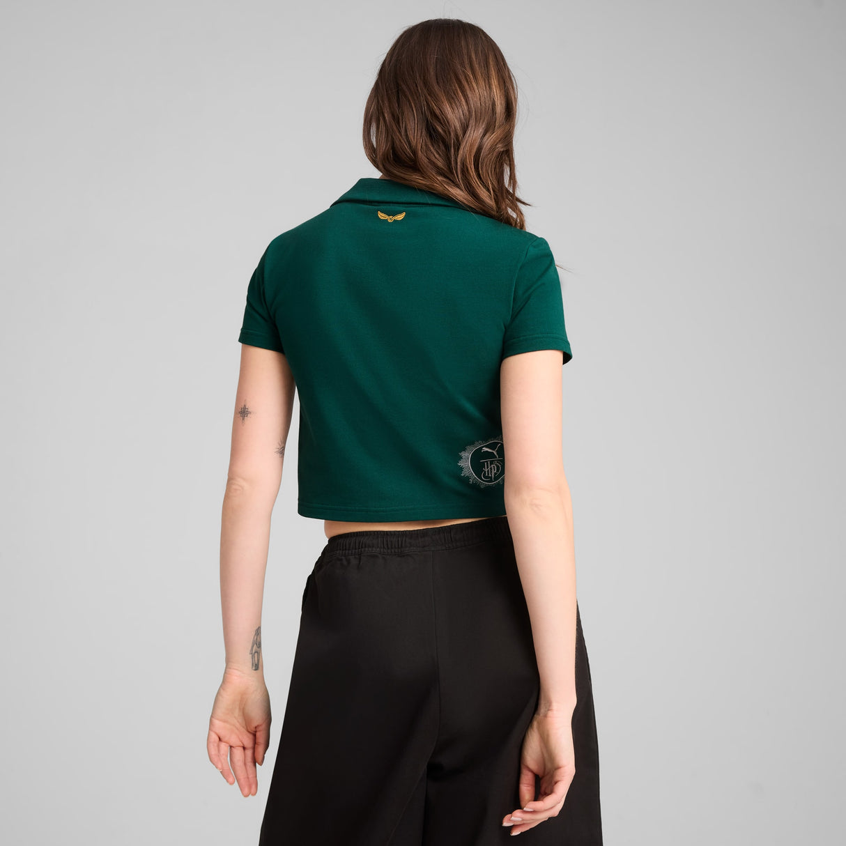 ウィメンズ PUMA x ハリーポッター 半袖 ポロシャツ Dark Myrtle