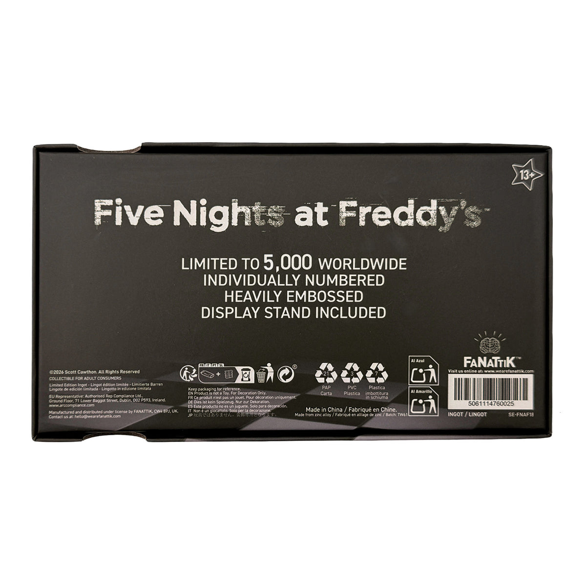 【予約商品】Five Nights at Freddy's ピザプレックス オープニングナイト チケット(シリアルナンバー入り)