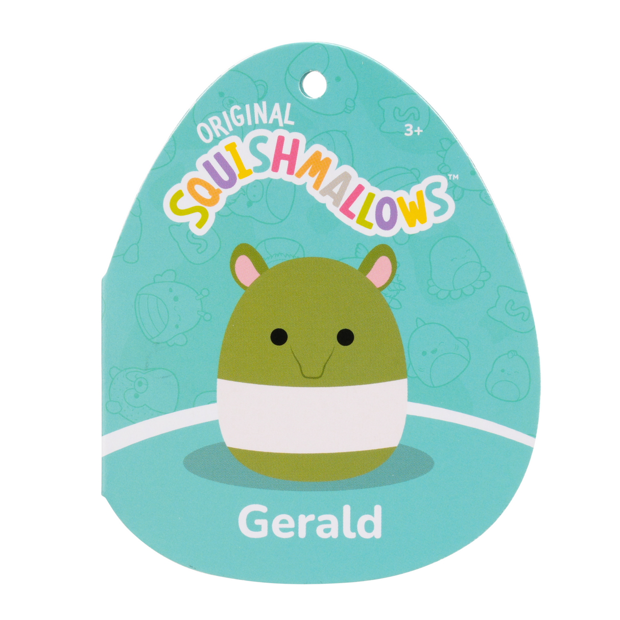 Squishmallows 3.5インチぬいぐるみキーホルダー (Gerald/ジェラルド)